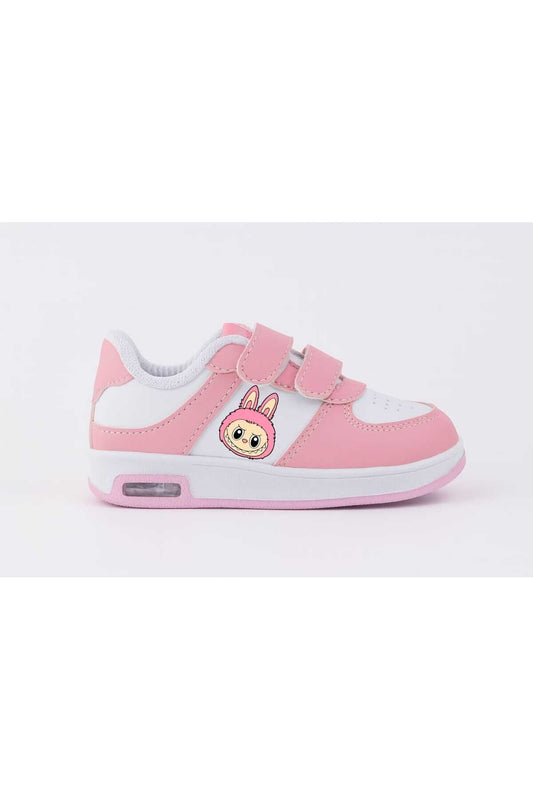 Cutie Hello lablabu basıkılı ışıklı kız Çocuk spor ayakkabı