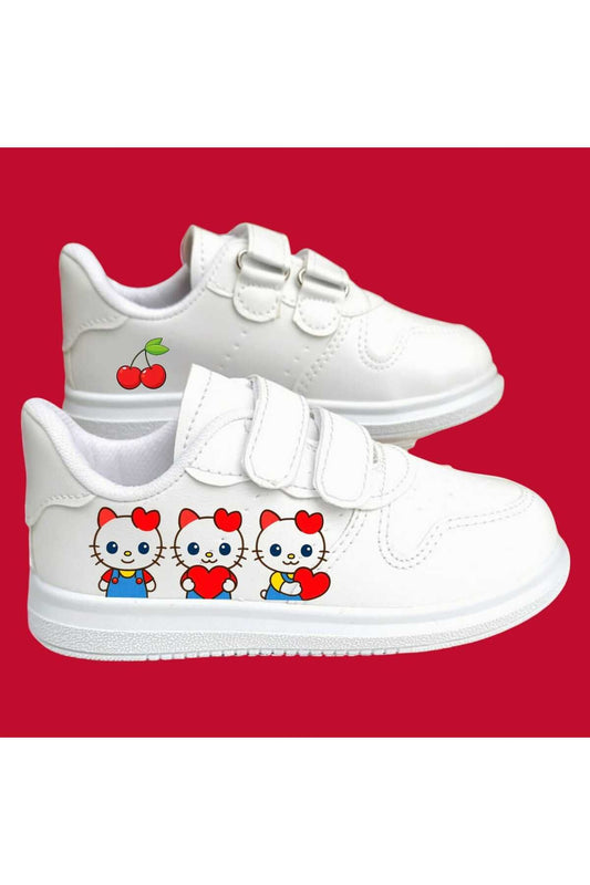 Sweety Hello animal baskılı kız çocuk spor ayakkabı sneaker