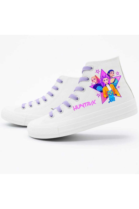 iblis avcıları my seul belongs huntrax baskılı Kız Çocuk spor ayakkabı sneaker