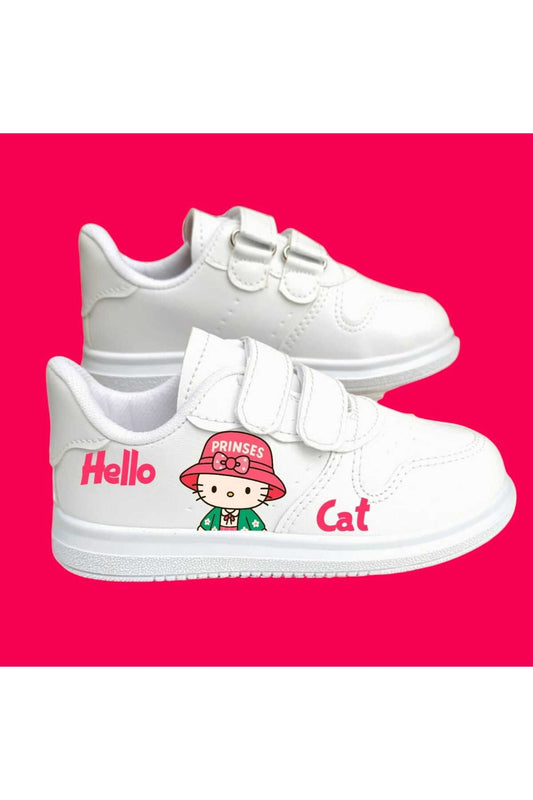Cat Prenses baskılı kız çocuk spor ayakkabı sneaker