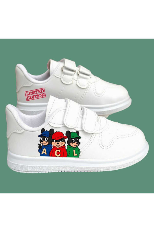 ALC FARE VE SİNCAP arkadaşları baskılı erkek çocuk spor ayakkabı sneaker