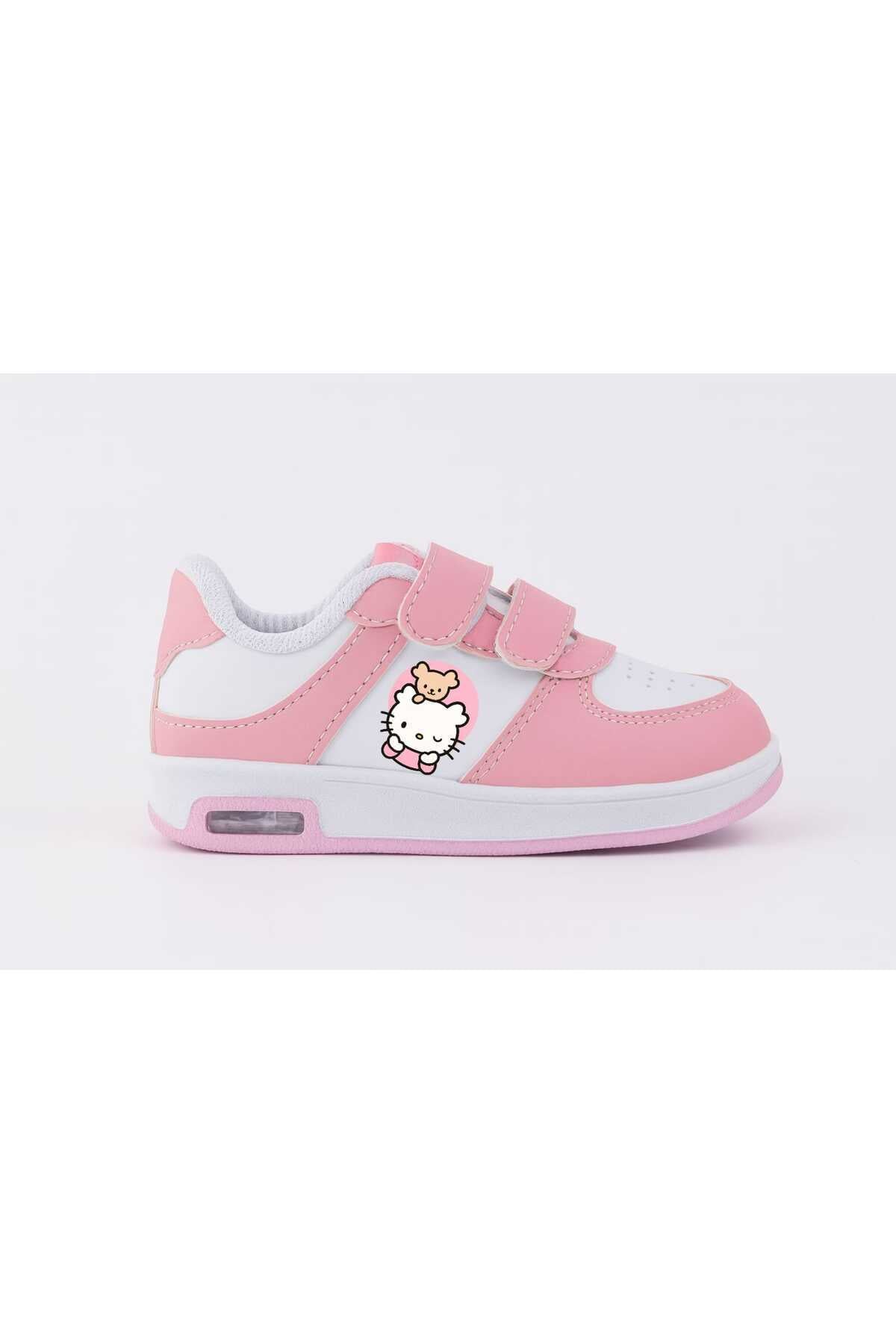 Cutie Hello cattssa basıkılı ışıklı kız Çocuk spor ayakkabı