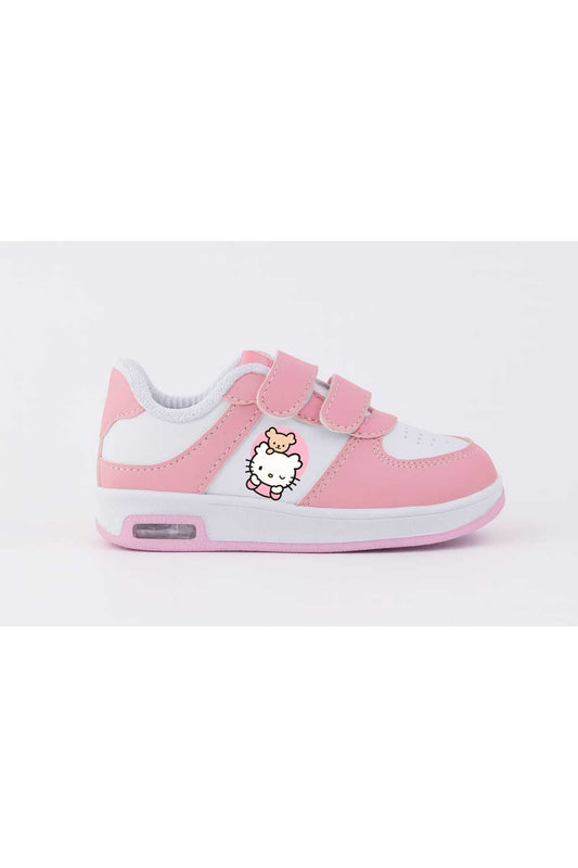 Cutie Hello cattssa basıkılı ışıklı kız Çocuk spor ayakkabı
