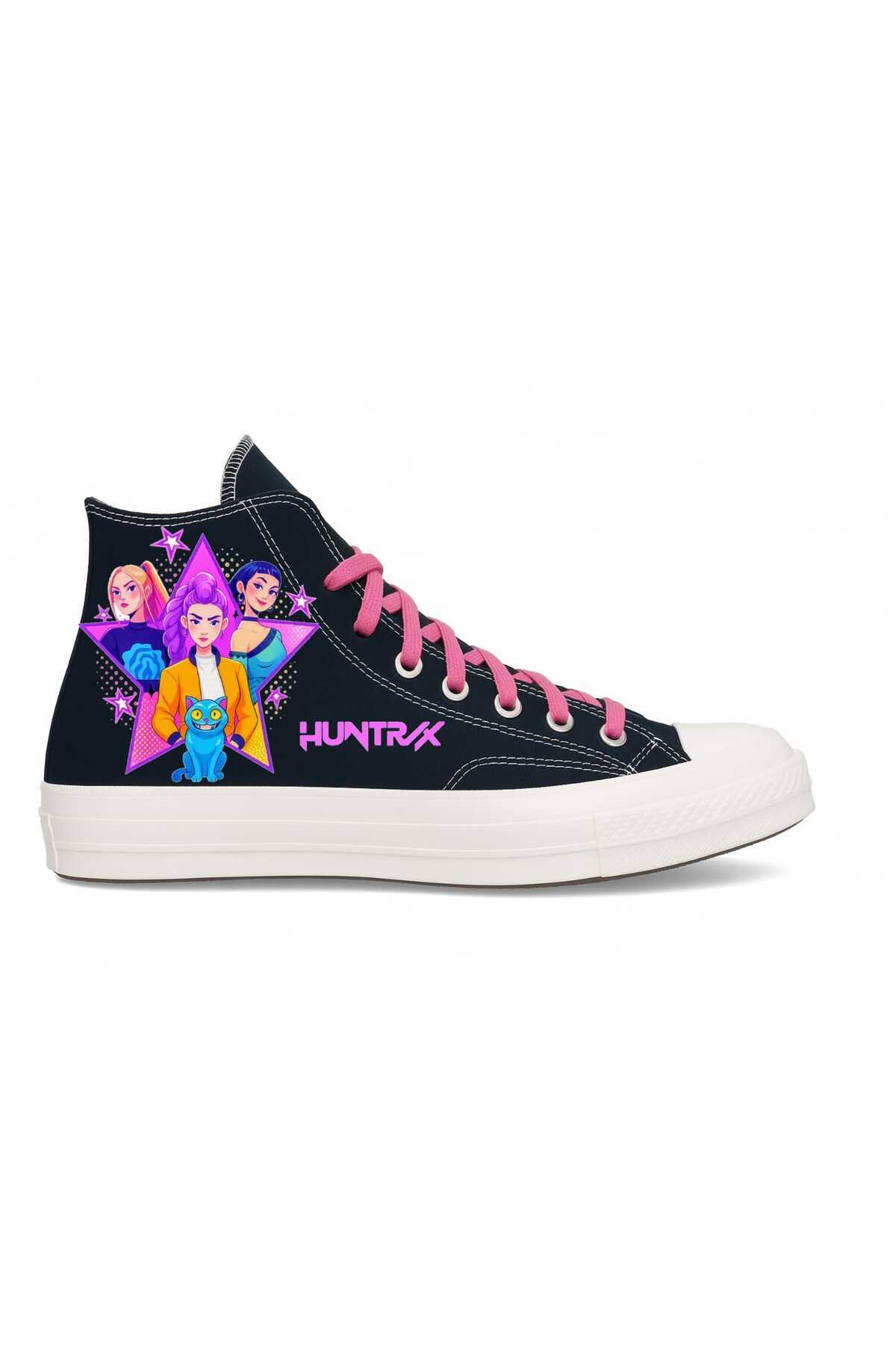 iblis avcıları my seul belongs huntrax baskılı Kız Çocuk spor ayakkabı sneaker